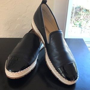 Paul Green black leather slip on shoes size 7.5